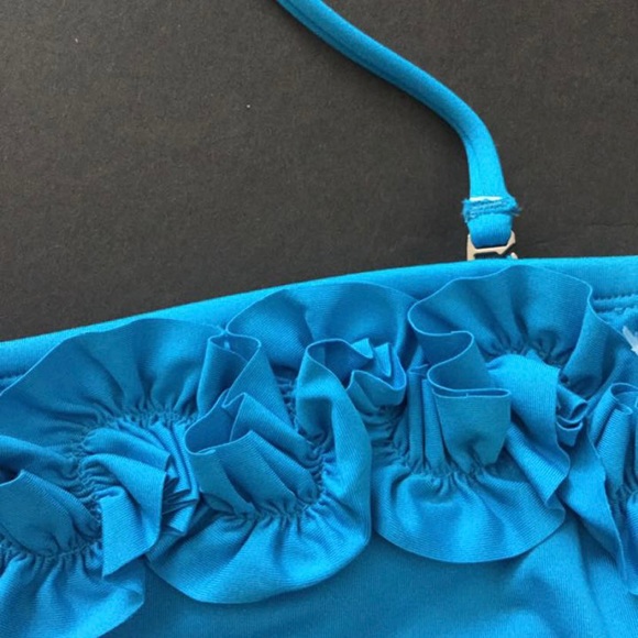 Kenneth Cole Tummy Toner Tankini Top Swimsuit Women’s size S Turquoise blue - Picture 11 of 14